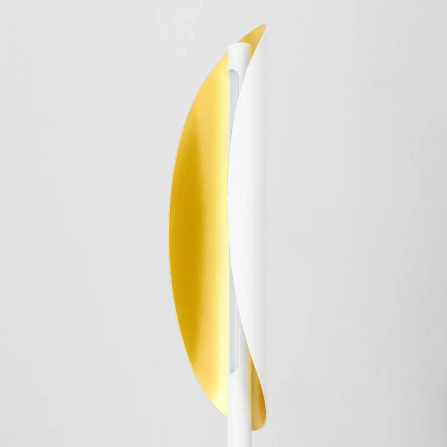 Pivot CCT Wall Sconce in White and Aged Brass - Image 4