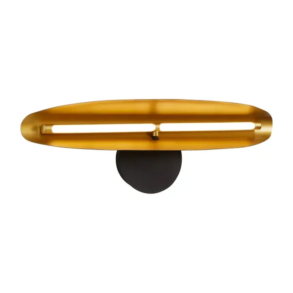 PIVOT CCT Sconce in Black and Aged Brass - Image 3