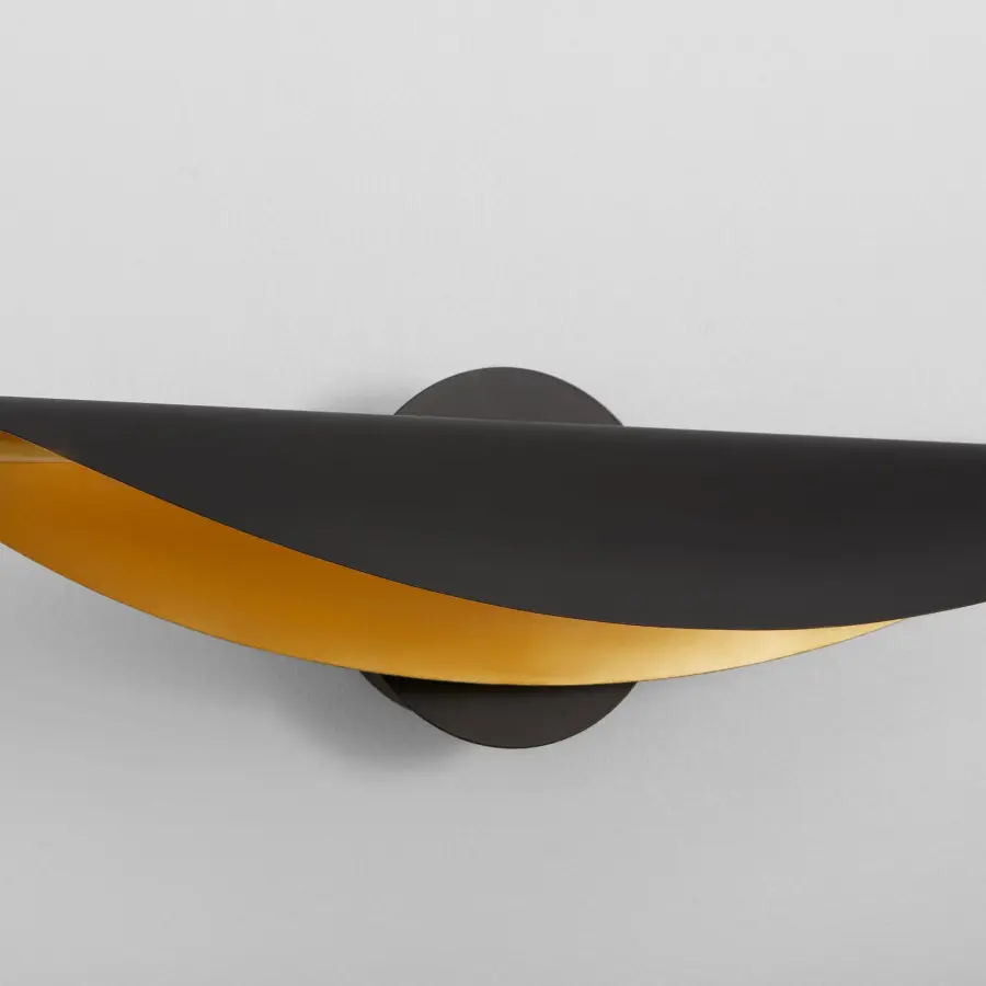 PIVOT CCT Sconce in Black and Aged Brass - Image 4