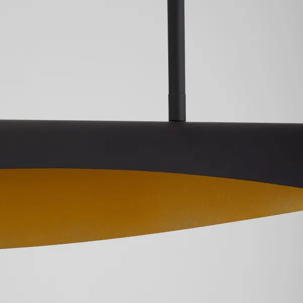 Pivot CCT Linear Chandelier in Black and Aged Brass - Image 3