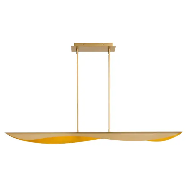 Pivot CCT Linear Chandelier in Aged Brass - Image 1