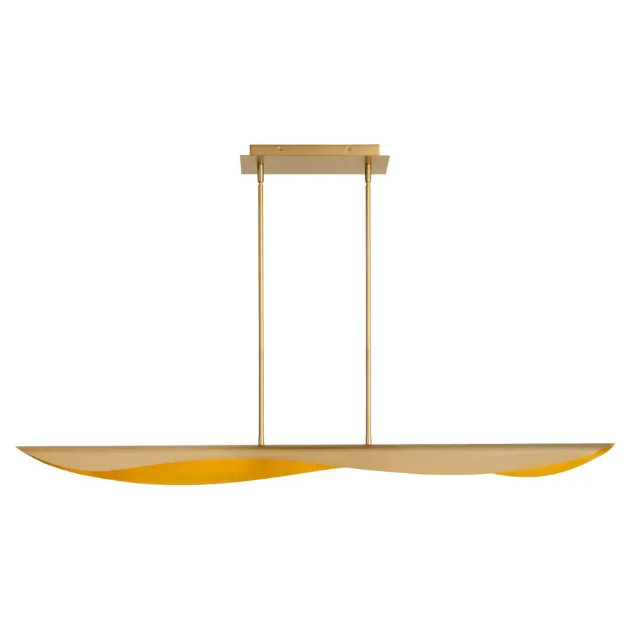 Pivot CCT Linear Chandelier in Aged Brass - Image 1