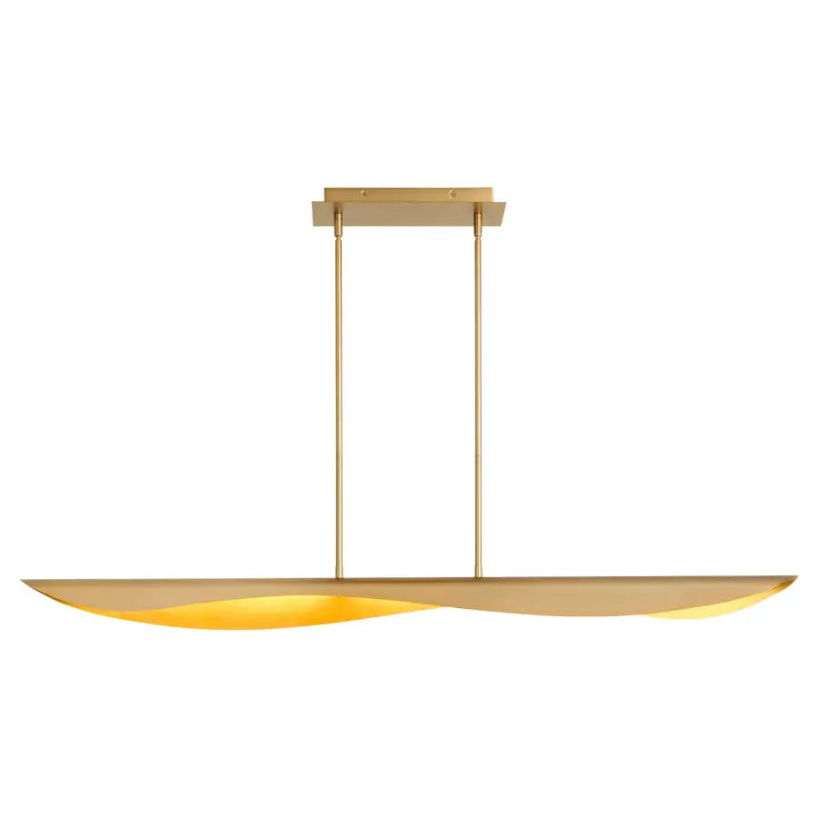 Pivot CCT Linear Chandelier in Aged Brass - Image 2