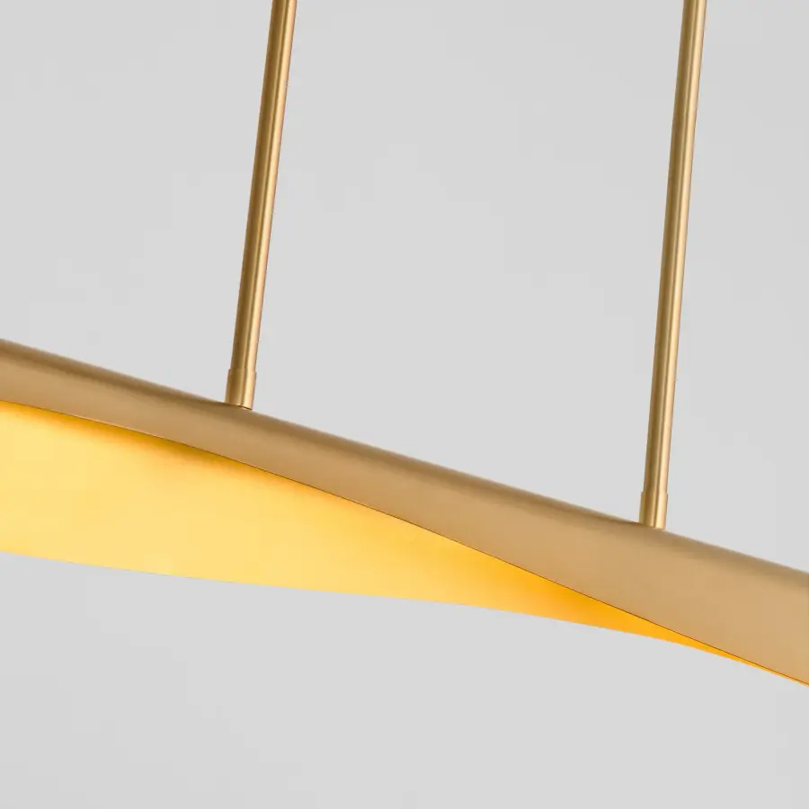 Pivot CCT Linear Chandelier in Aged Brass - Image 4
