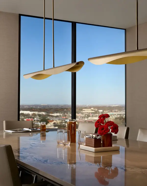 Pivot CCT Linear Chandelier in Aged Brass - Image 5