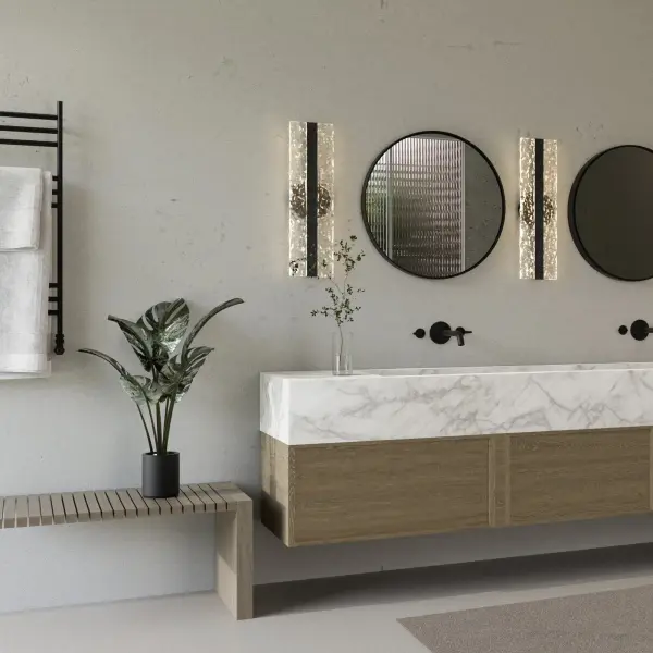 Landon CCT LED Sconce in Black - Image 9