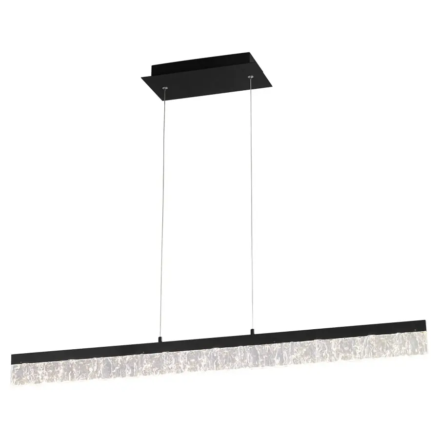 Landon 40" LED Linear Pendant in Black - Image 2