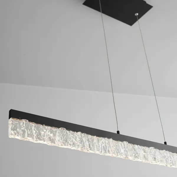 Landon 40" LED Linear Pendant in Black - Image 4