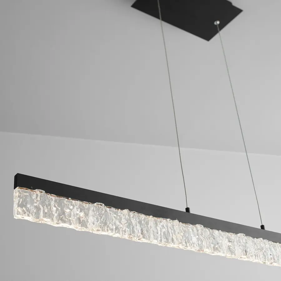 Landon 40" LED Linear Pendant in Black - Image 4