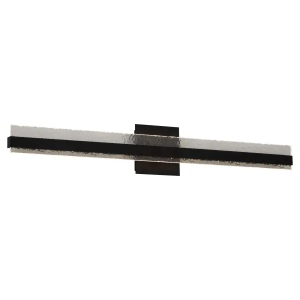 The Antares vanity light combines contemporary design with practical functionality. Its 36-inch steel frame with dual acrylic diffusers provides even, adjustable lighting perfect for bathroom tasks. The CCT feature allows switching between warm and cool tones. - alternate view