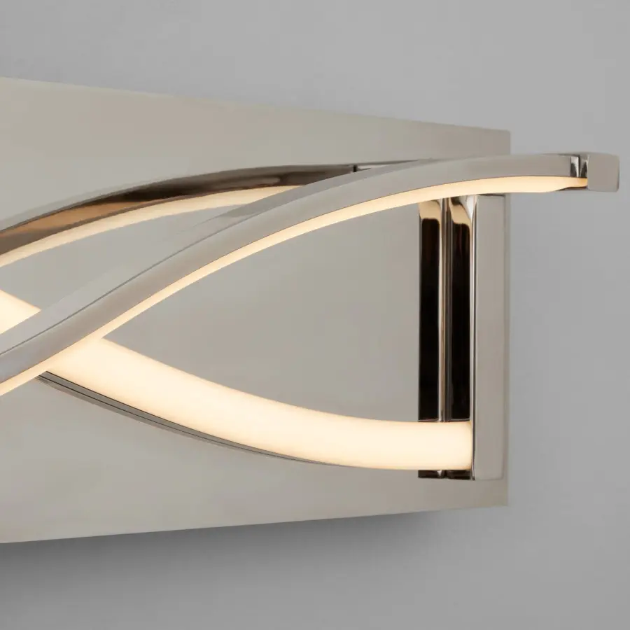 Hyperion 22" LED Vanity Light - Polished Nickel - Image 4