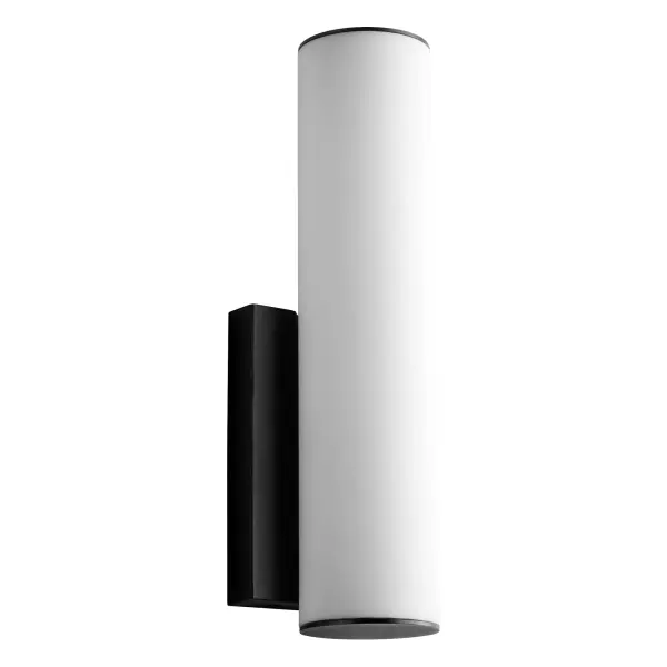 The Fugit 12" wall sconce combines geometric simplicity with functional design. Its square backplate and circular matte white acrylic diffuser create a balanced modern aesthetic while delivering warm 3000K illumination.