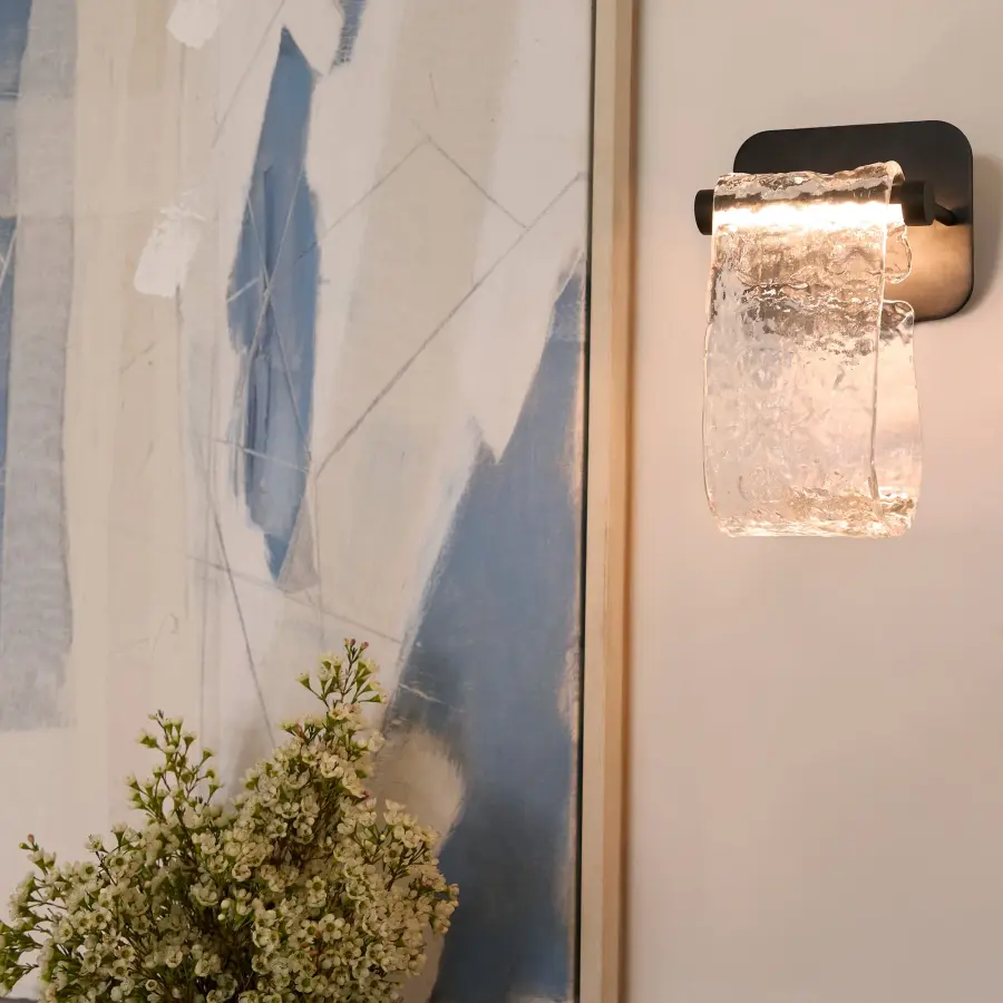 Veer 1-Light Wall Sconce in Aged Brass - Image 6