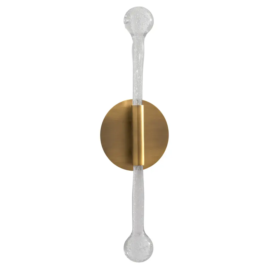 Manhattan Two Light LED Sconce in Brushed Brass - Image 1