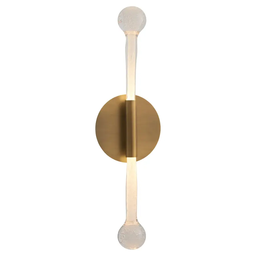 Manhattan Two Light LED Sconce in Brushed Brass - Image 2