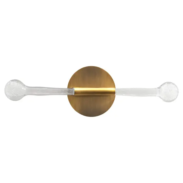 Manhattan Two Light LED Sconce in Brushed Brass - Image 3