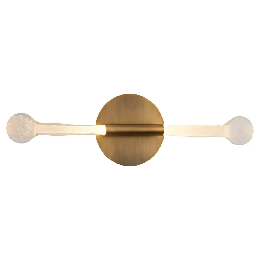 Manhattan Two Light LED Sconce in Brushed Brass - Image 4