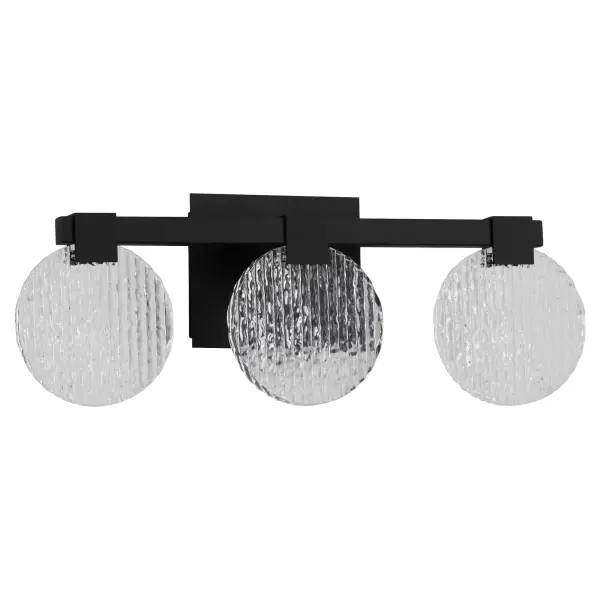 Axiom Three Light CCT LED Vanity in Black - Image 1
