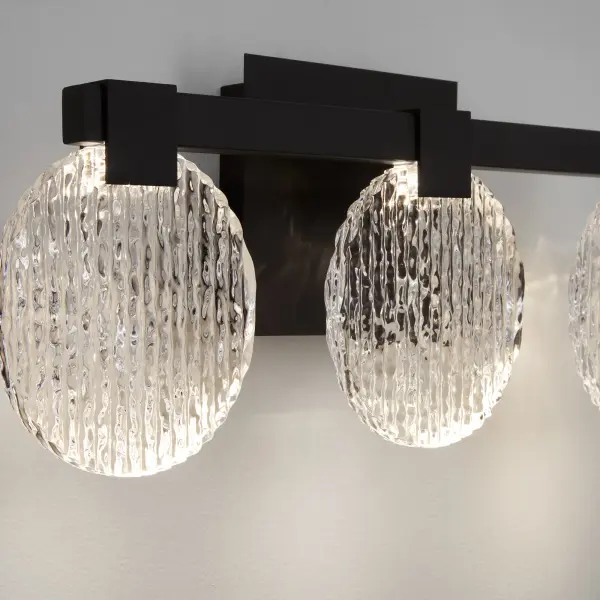 Axiom Three Light CCT LED Vanity in Black - Image 3