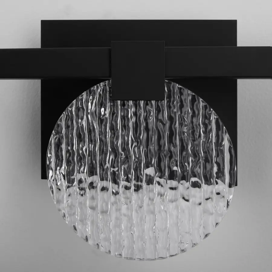 Axiom Three Light CCT LED Vanity in Black - Image 4
