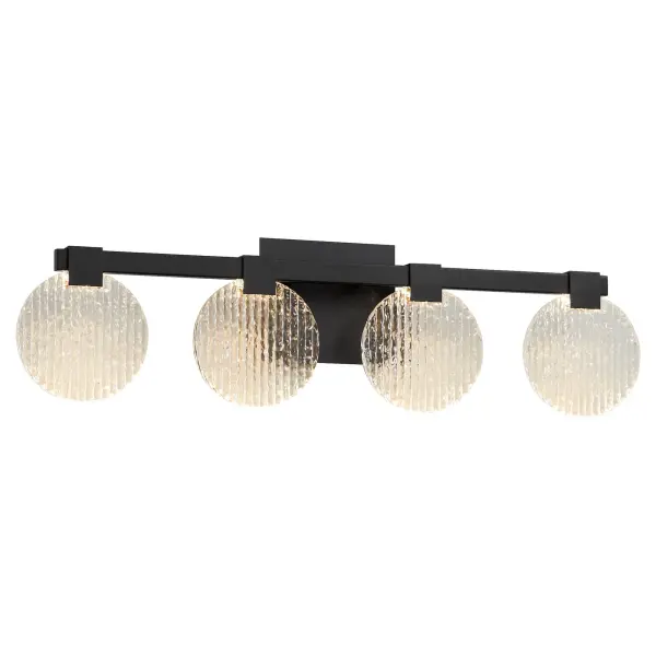 Axiom Four Light CCT LED Vanity in Black - Image 2