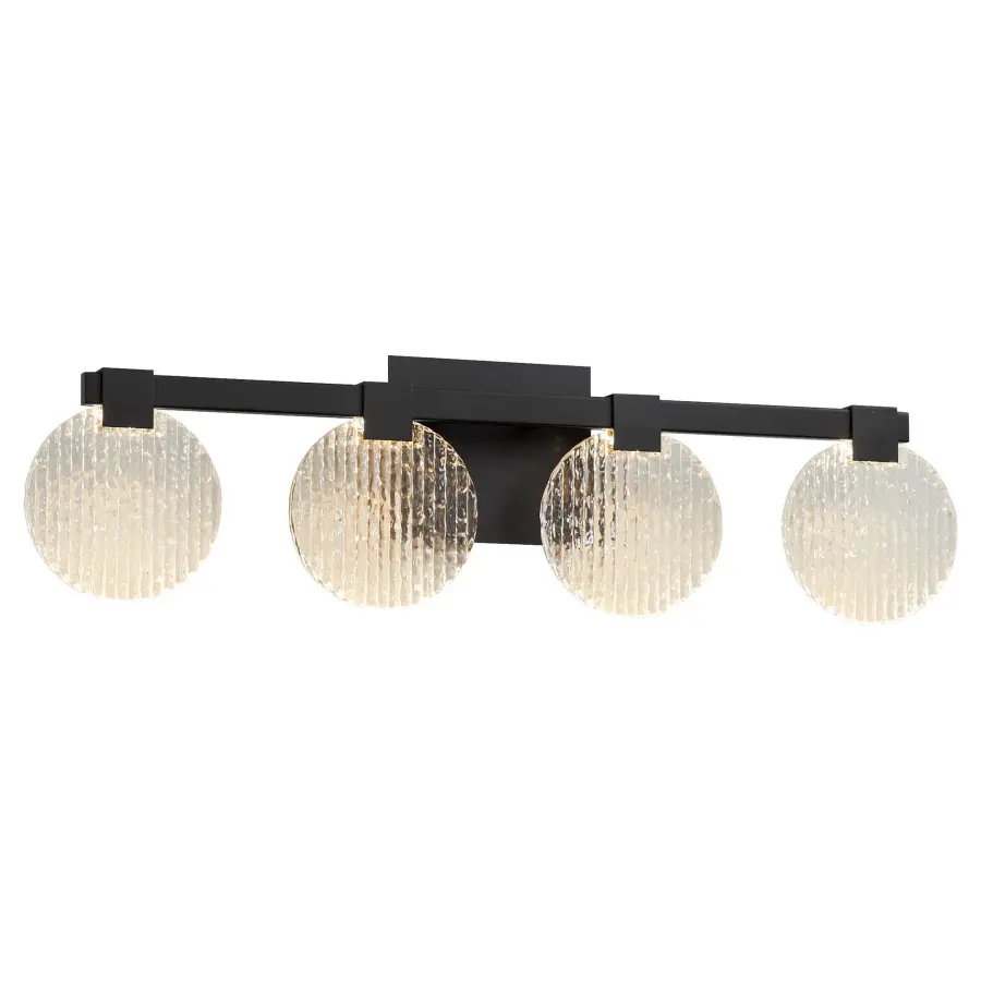 Axiom Four Light CCT LED Vanity in Black - Image 2
