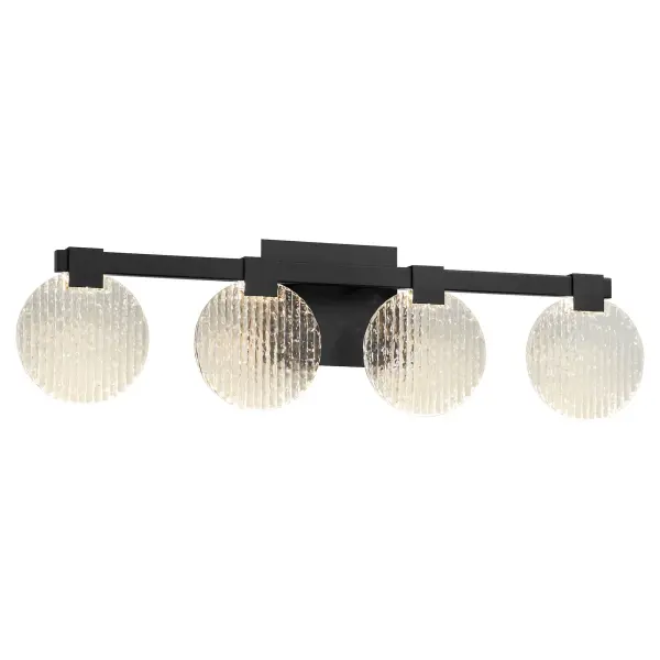 Axiom Four Light CCT LED Vanity in Black - Image 3