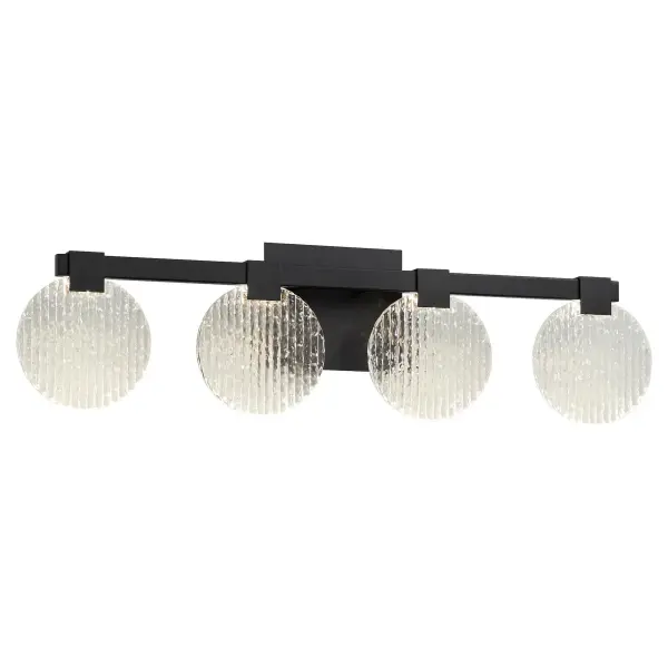Axiom Four Light CCT LED Vanity in Black - Image 4