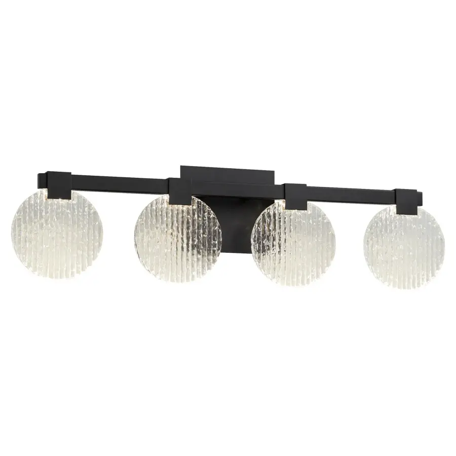 Axiom Four Light CCT LED Vanity in Black - Image 4