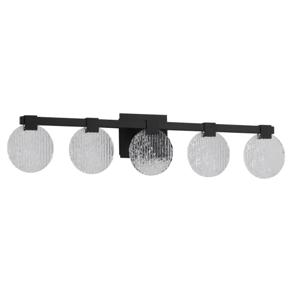 Axiom Five Light CCT LED Vanity in Black - Image 1