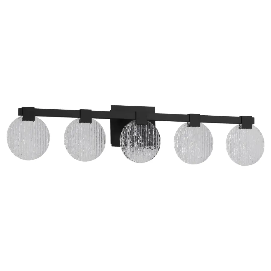 Axiom Five Light CCT LED Vanity in Black - Image 1