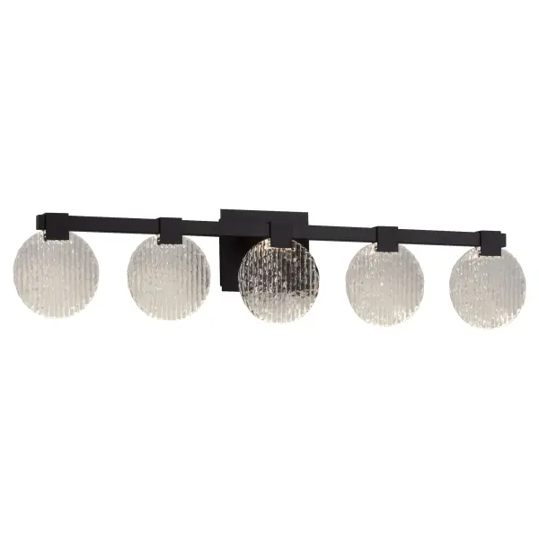 Axiom Five Light CCT LED Vanity in Black - Image 2