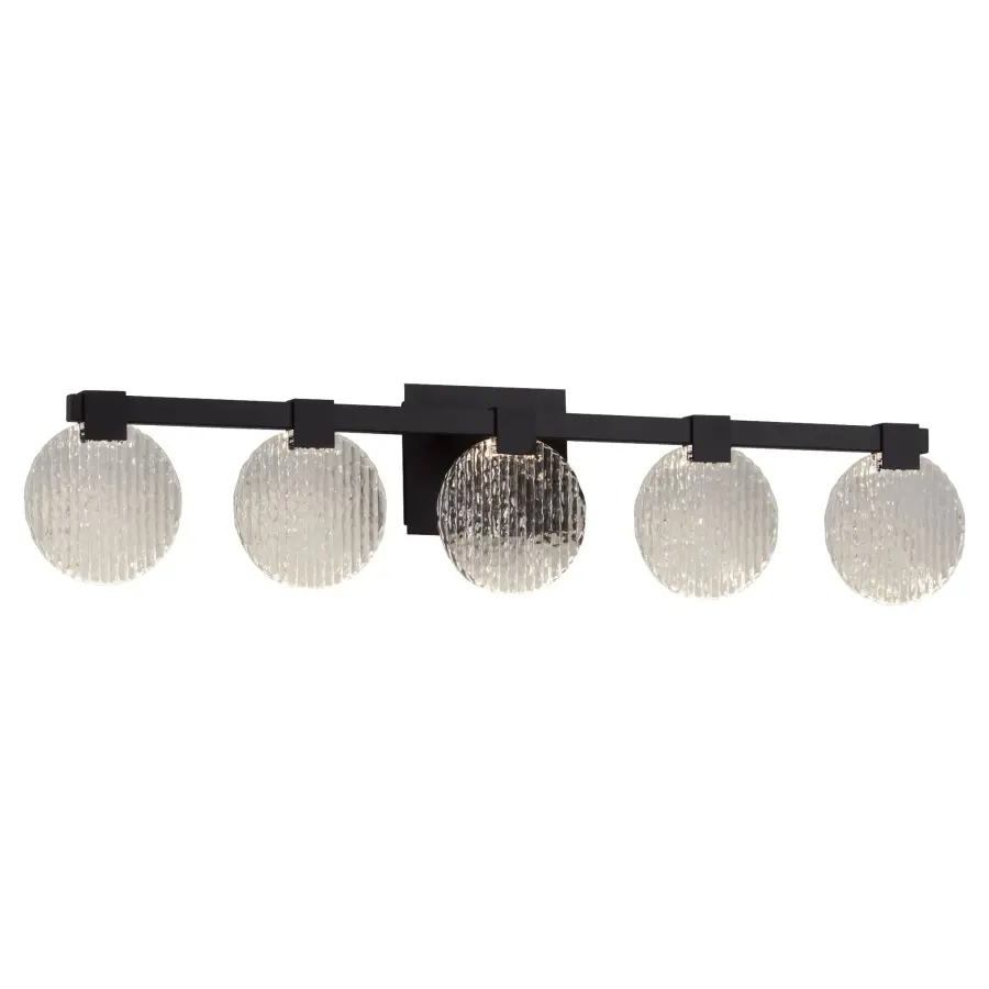 Axiom Five Light CCT LED Vanity in Black - Image 2