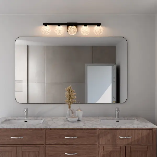 Axiom Five Light CCT LED Vanity in Black - Image 5