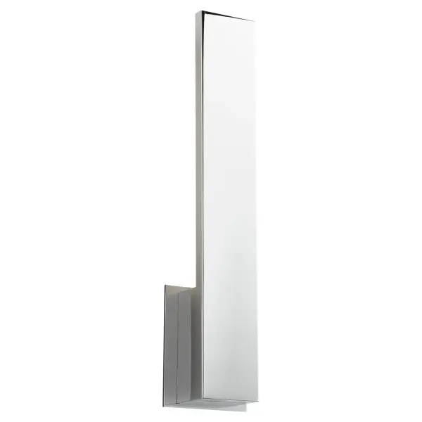 The ICON wall sconce delivers contemporary style with practical outdoor performance. Its polished chrome finish and modern design make it ideal for elevating patios, porches, and entryways in both residential and commercial settings. - alternate view