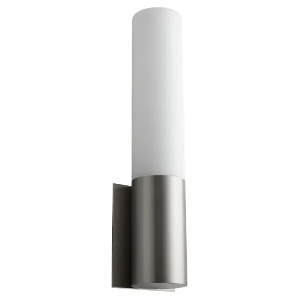 Magnum Glass Wall Sconce in Satin Nickel - Image 1