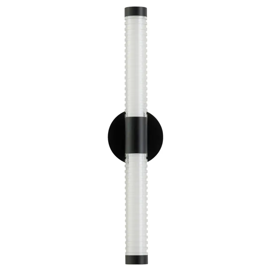 Vaden 22" 5CCT LED Sconce in Black - Image 1