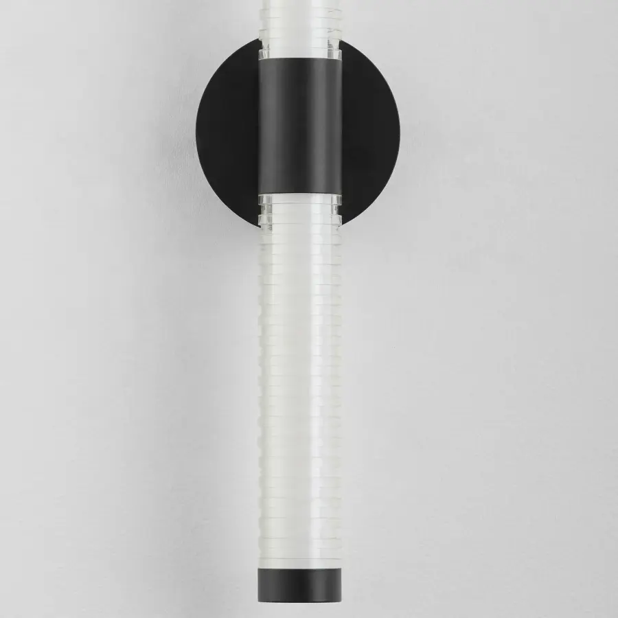 Vaden 22" 5CCT LED Sconce in Black - Image 3
