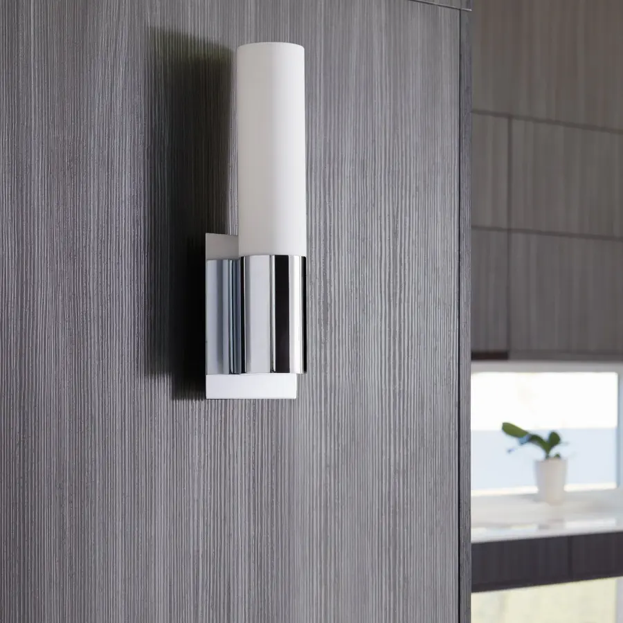 Magneta Glass Wall Sconce - Satin Nickel - Image 3