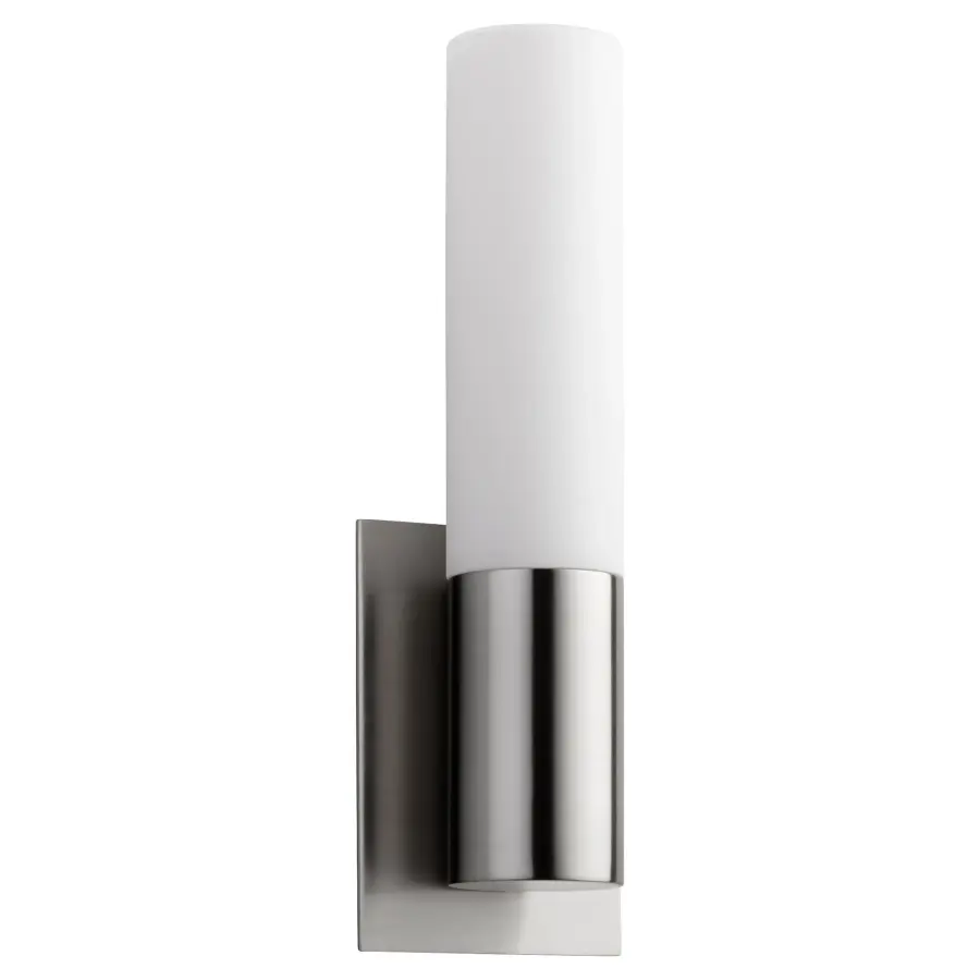 Magneta Glass Wall Sconce - Satin Nickel - Image 1