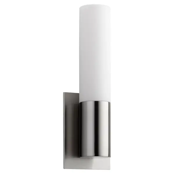 Magneta Glass Wall Sconce - Satin Nickel - Image 1