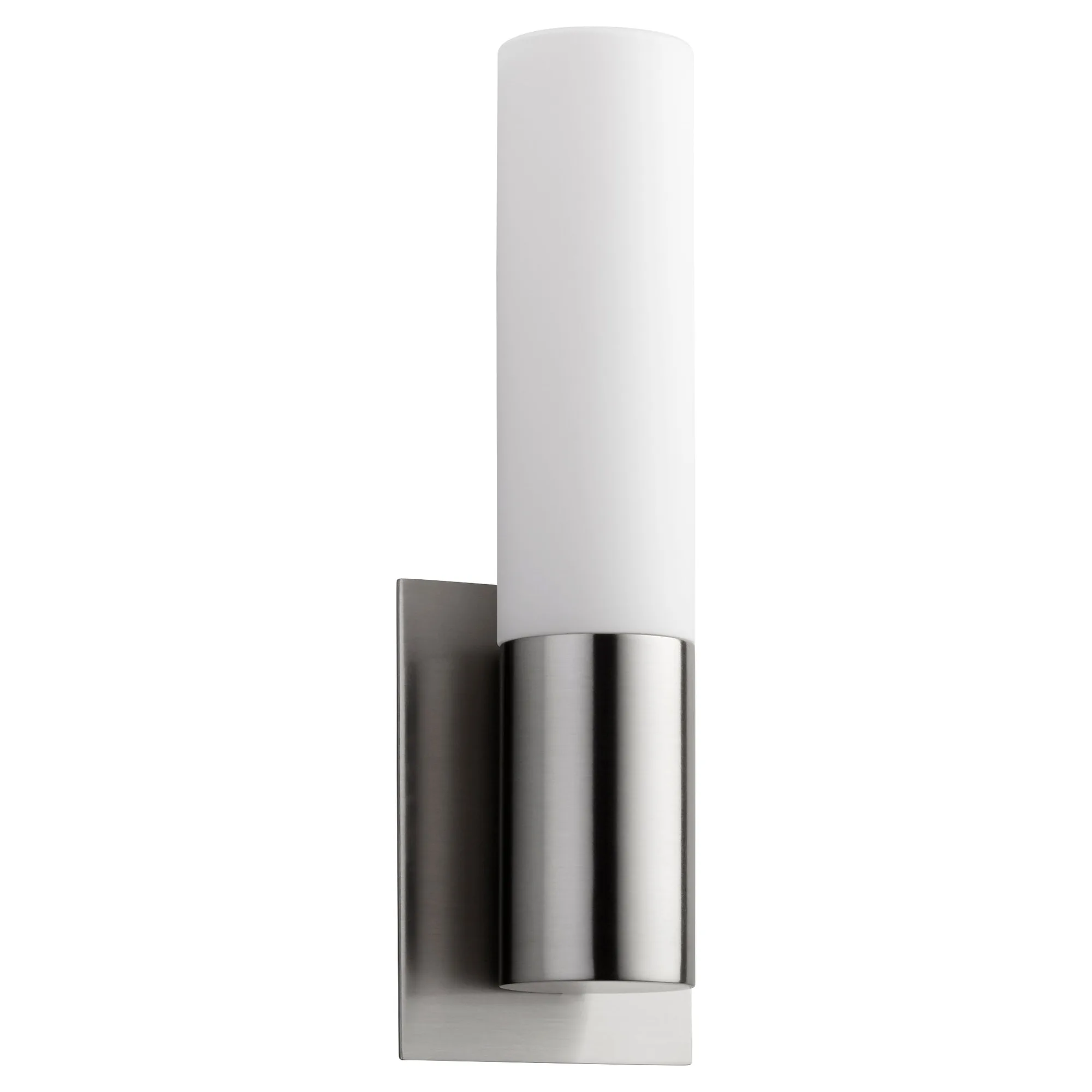 Magneta Glass Wall Sconce - Satin Nickel