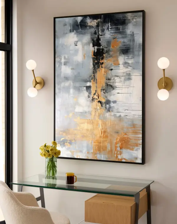 Orbe Two Light Sconce in Brushed Brass - Image 5
