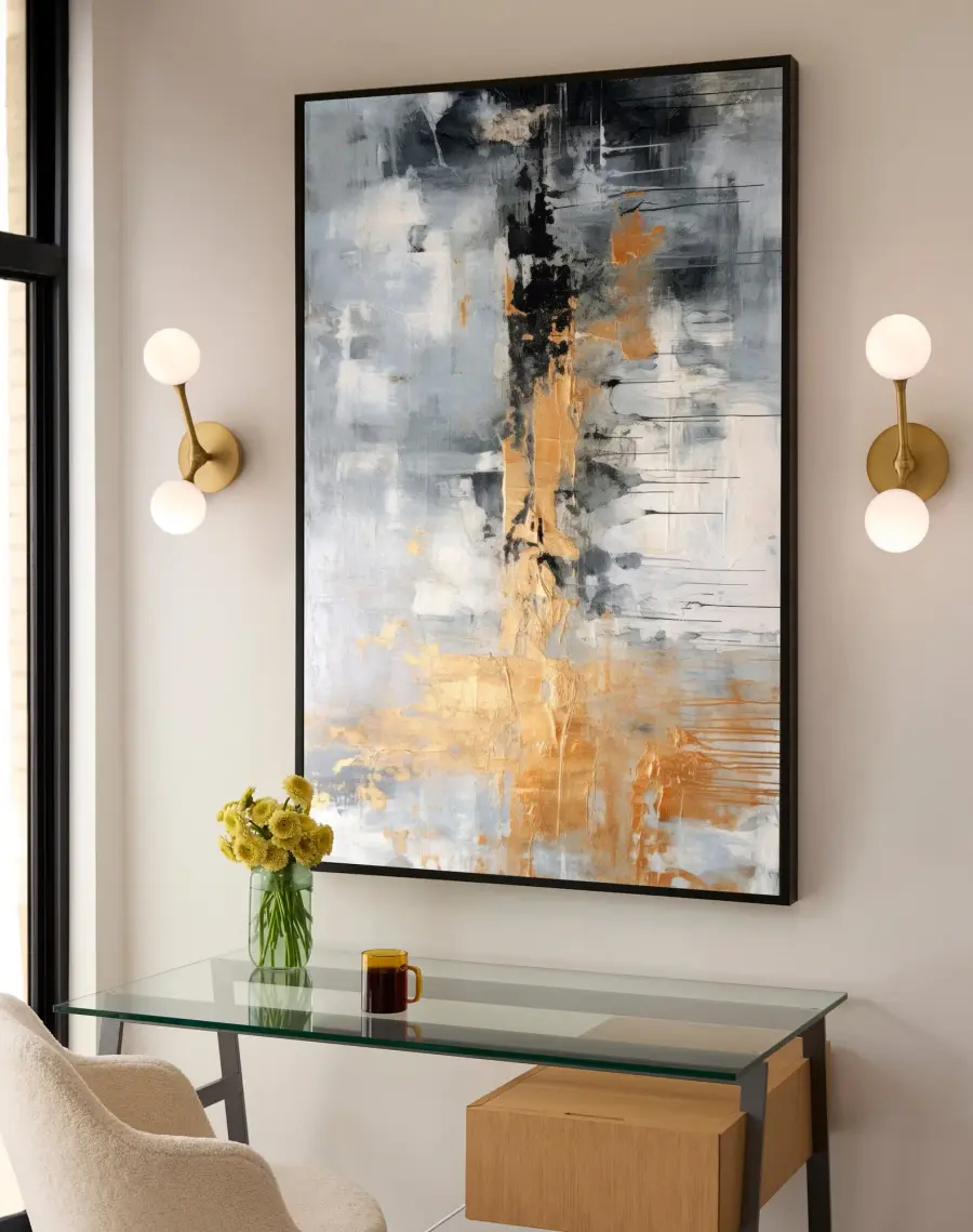 Orbe Two Light Sconce in Brushed Brass - Image 5