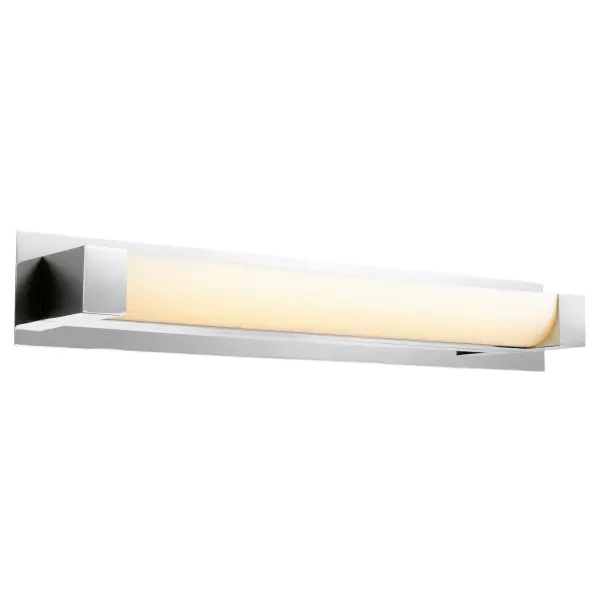 The Balance 29" vanity light delivers clean, contemporary design with warm 2700K illumination. Its polished nickel finish and refined symmetry make it ideal for modern bathrooms seeking elevated style without sacrificing functionality. - alternate view