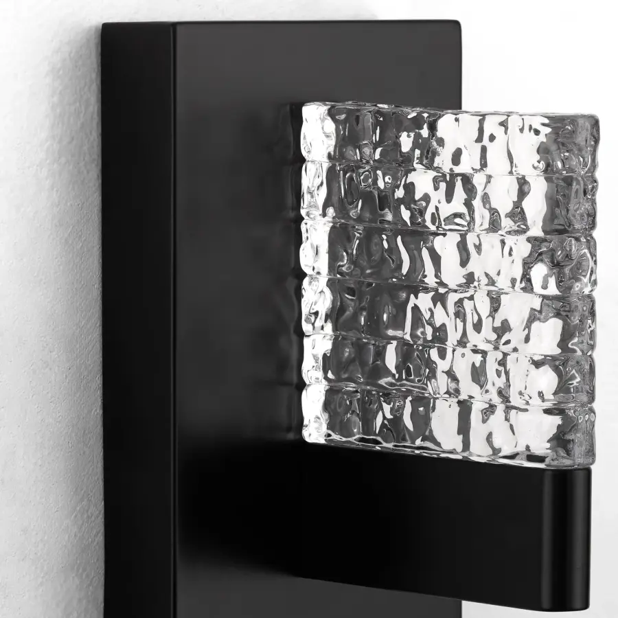 Gamma 1 Light Wall Sconce in Black - Image 4