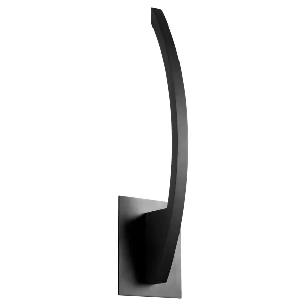 The BOLO Wall Sconce combines modern design with sleek curves to create a striking presence. Its warm 3000K LED provides comfortable ambient lighting, while the black finish adds bold contemporary character to any space.