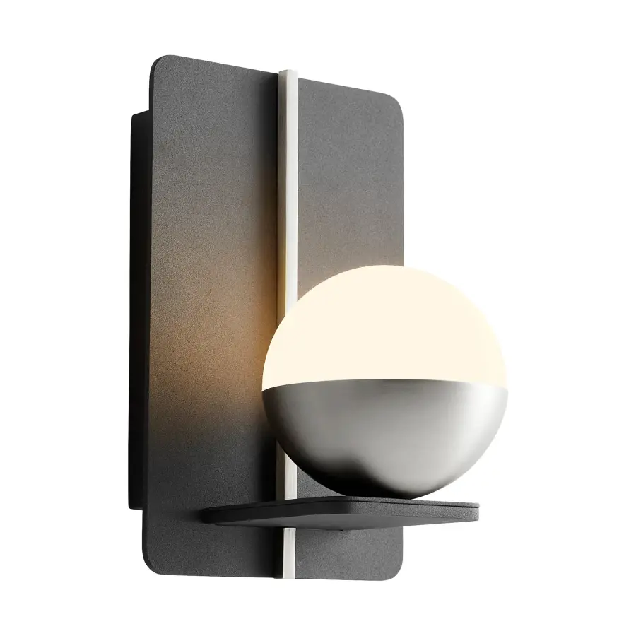 IOTA Wall Sconce - Black/Satin Nickel - Image 2
