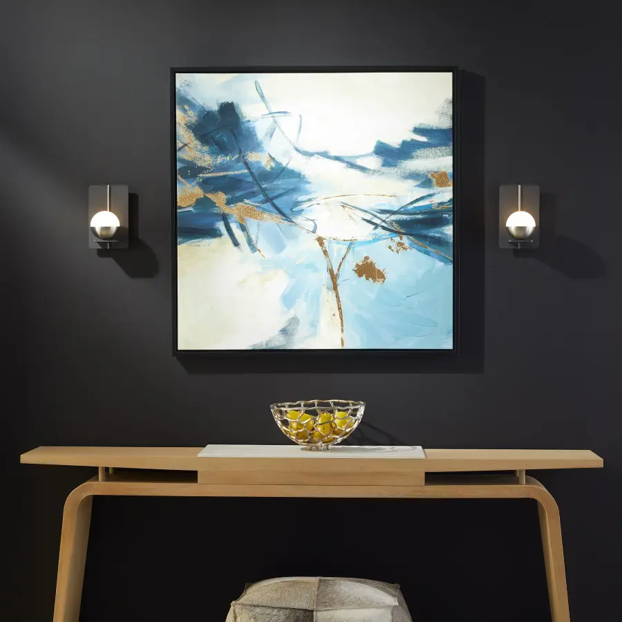 IOTA Wall Sconce - Black/Satin Nickel - Image 5