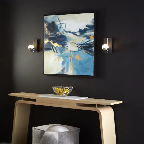 IOTA Wall Sconce - Black/Satin Nickel - Image 6